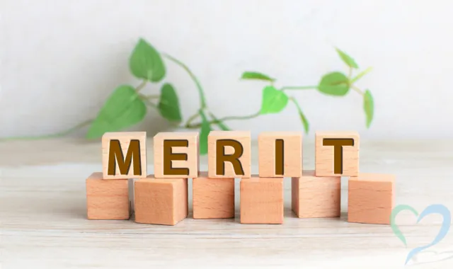 メリットの文字