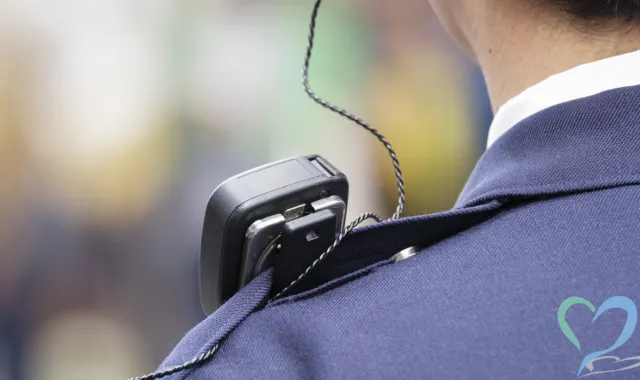 警察官の後ろ姿