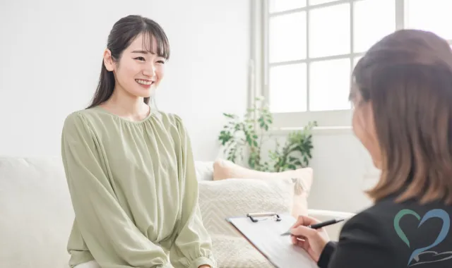 カウンセリングを受ける女性